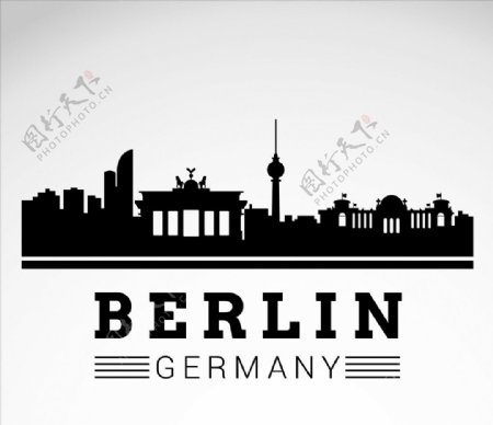 柏林城市天际线图片