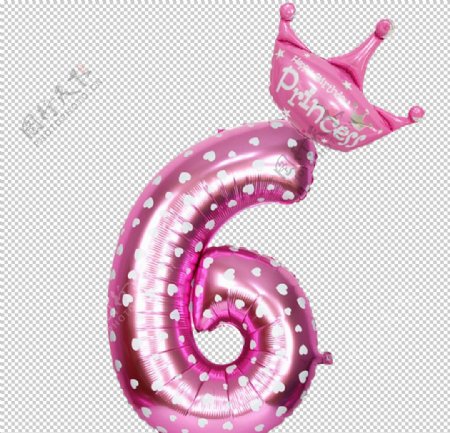 粉色气球字6