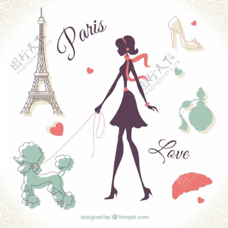 巴黎女人插图
