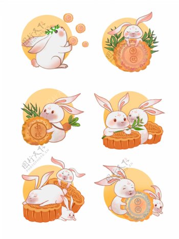 中秋兔子月饼
