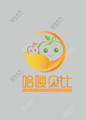 哈喽苹果橘子logo