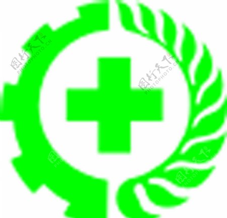 安全生产标志绿十字安全