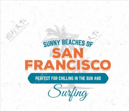 旧金山海滩海报