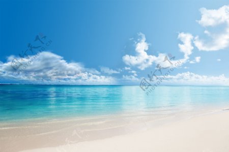 天之镜蓝天海滩