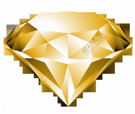 金钻石免抠图黄金水晶钻石图片