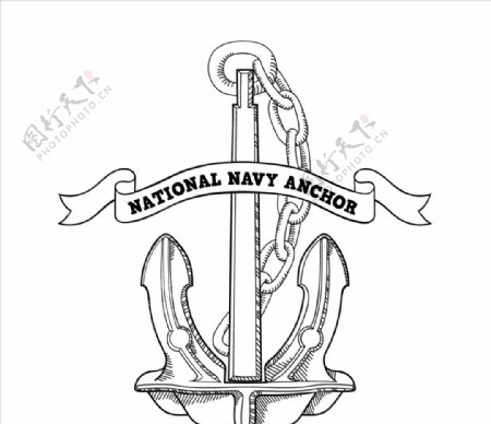 国家海军锚图片