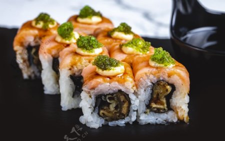 寿司美食食材背景素材图片