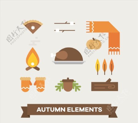 秋季元素设计图片