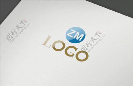 LOGO标志样机图片