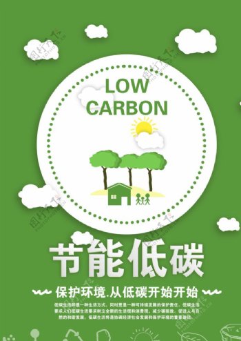 低碳环保海报图片