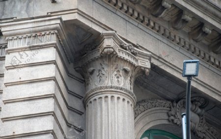 邮政博物馆古建筑欧式雕花元素图片
