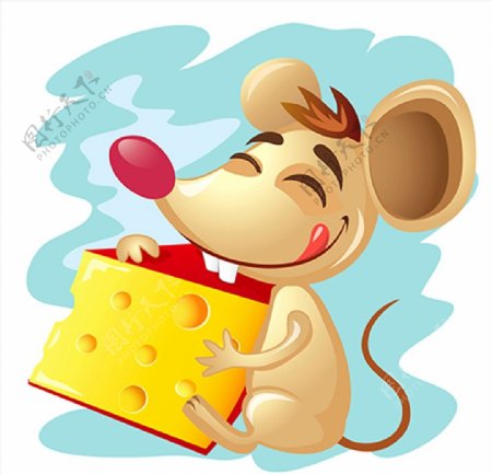 奶酪与卡通小老鼠图片