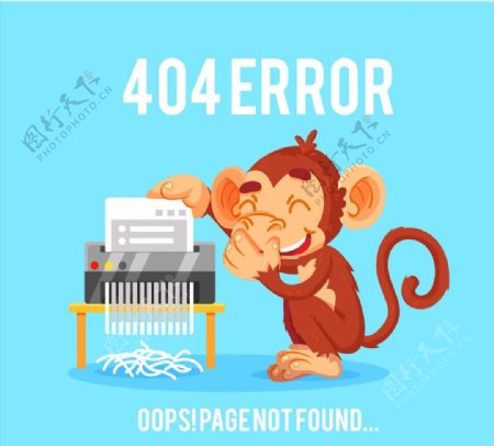猴子错误页图片