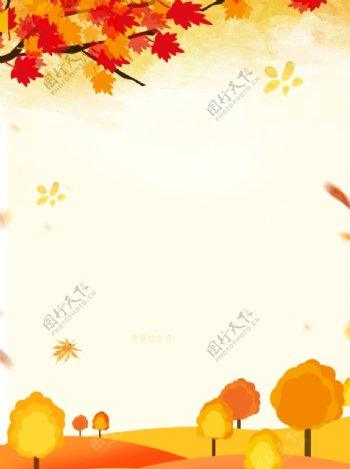 秋天的背景图片