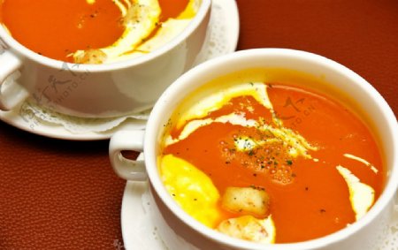 美味西餐番茄汤图片