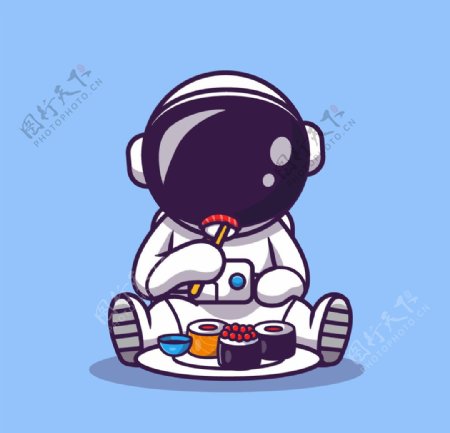 可爱卡通宇航员图片