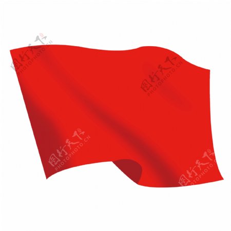 飘扬的旗子红色旗子图片
