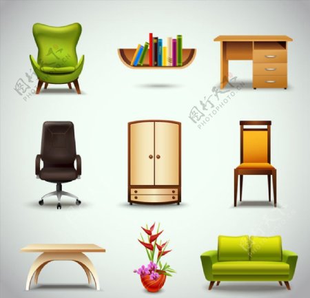 家具设计矢量图片