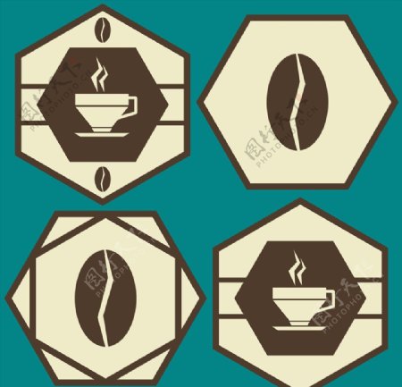 咖啡图标设计矢量图片