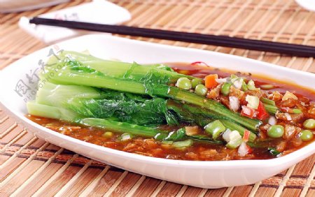 川菜鲮鱼浸时蔬图片