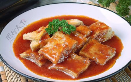 川菜茄汁脆皮豆腐图片