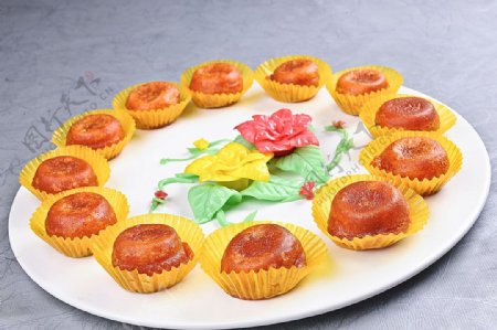 豫菜黄桂柿子饼图片