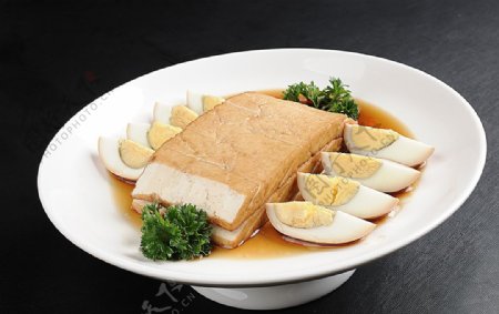 豫菜卤蛋拼豆腐图片