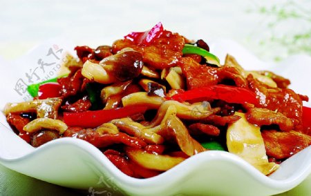 豫菜肉片三菌菇图片