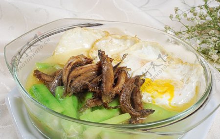 豫菜丝瓜荷包蛋焖泥鳅图片
