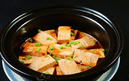南北热菜酱香煨豆腐图片