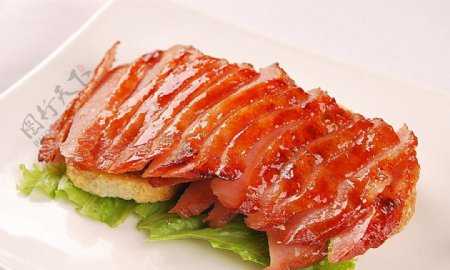 淮扬菜碳烧猪颈肉图片