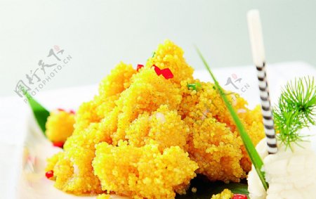 浙菜贡米焗虾球图片