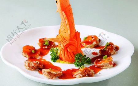 浙菜煎酿杏鲍菇图片
