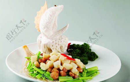浙菜芹香银鳕鱼图片