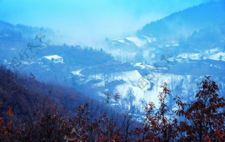 环翠峪冬光图片