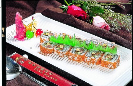 豫菜蟹籽寿司图片